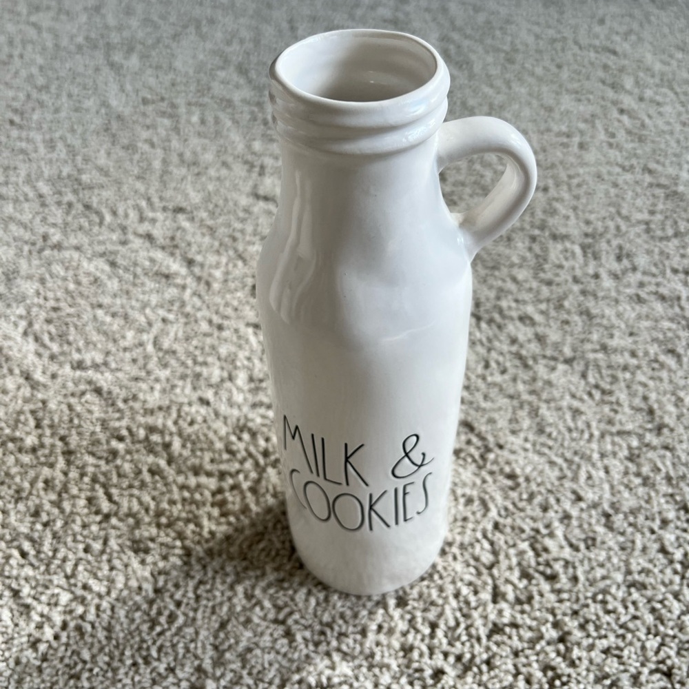 Rae Dunn White Milk & Cookies Pitcher